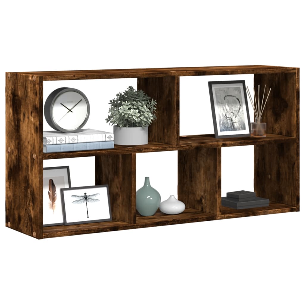 Scaffale a Muro Rovere Fumo 100x25x50 cm in Legno Multistrato | homemem39