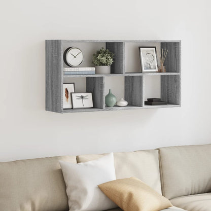 Scaffale a Muro Grigio Sonoma 100x25x50 cm in Legno Multistrato | homemem39