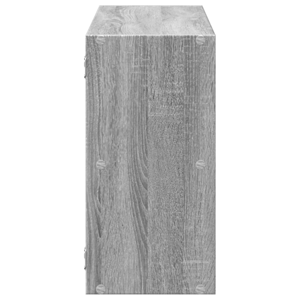 Scaffale a Muro Grigio Sonoma 100x25x50 cm in Legno Multistrato | homemem39