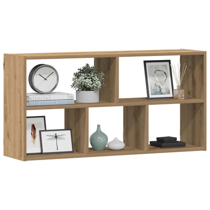 Scaffale a Parete Rovere Artigianale 100x25x50 cm in Truciolato | homemem39