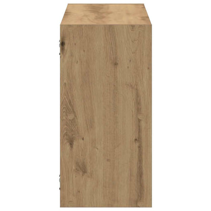 Scaffale a Parete Rovere Artigianale 100x25x50 cm in Truciolato | homemem39