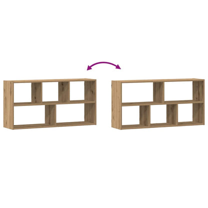 Scaffale a Parete Rovere Artigianale 100x25x50 cm in Truciolato | homemem39