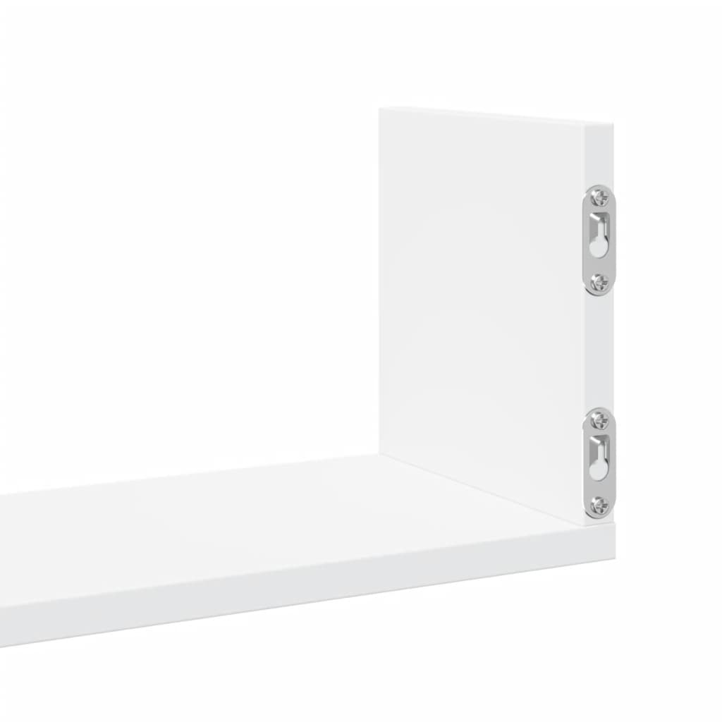 Mensole a Muro 3 pz Bianche 58x18x18 cm in Truciolato | homemem39