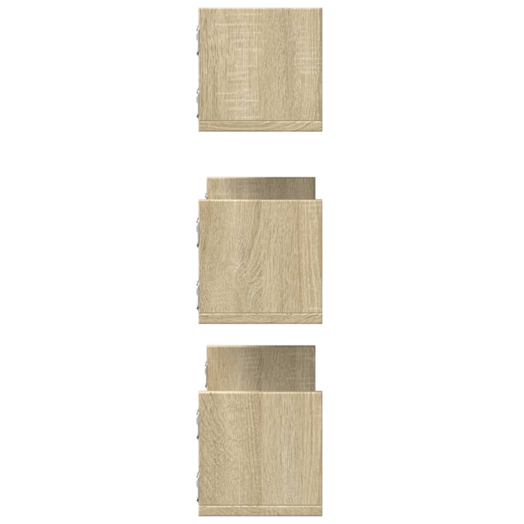 Mensole Parete 2pz Rovere Sonoma 58x18x18 cm in Truciolato | homemem39