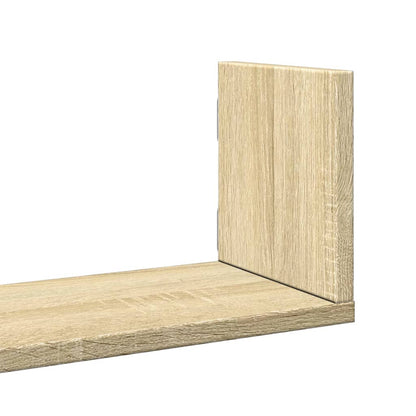 Mensole Parete 2pz Rovere Sonoma 58x18x18 cm in Truciolato | homemem39