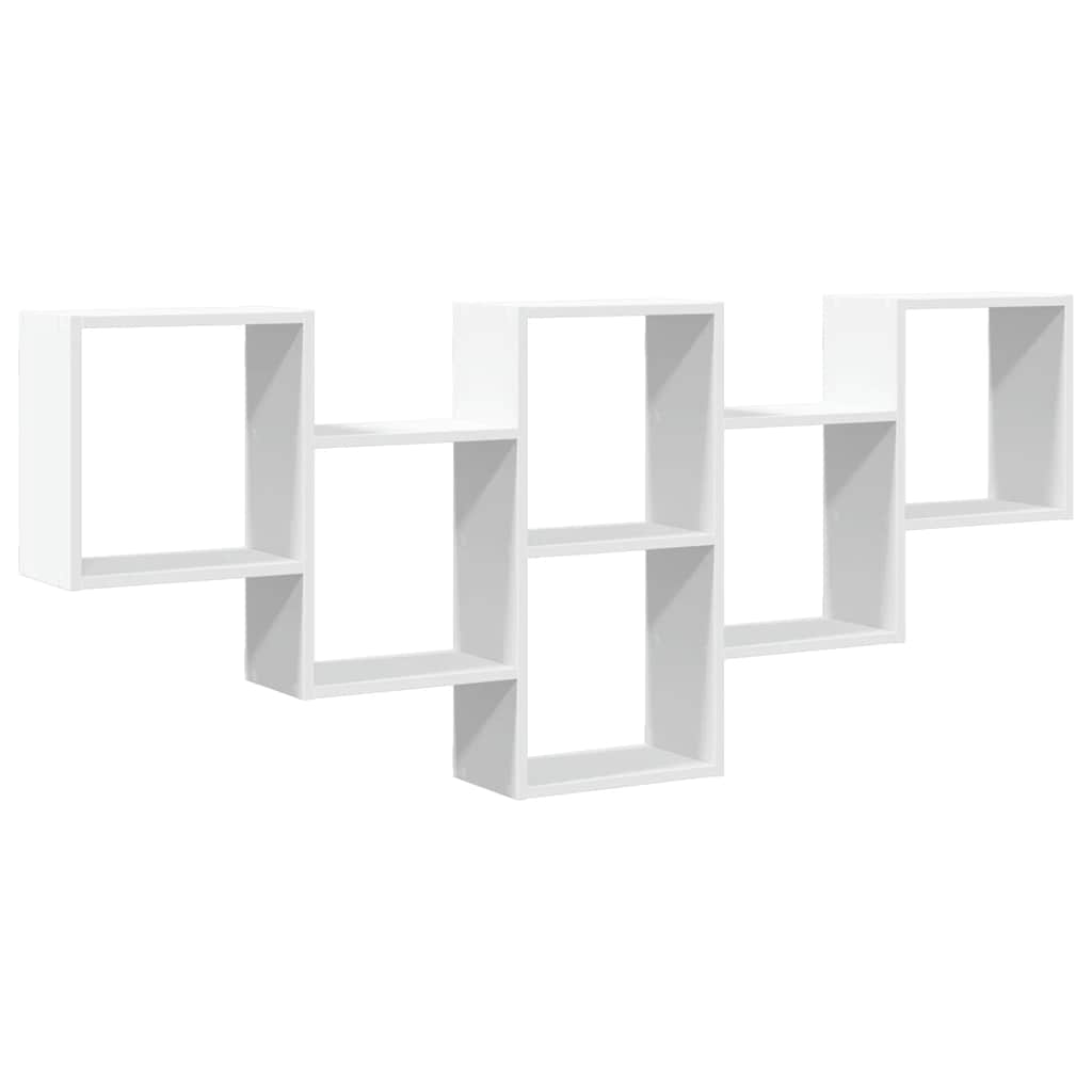 Scaffale a Parete Bianco 159x18x66 cm in Truciolato | homemem39