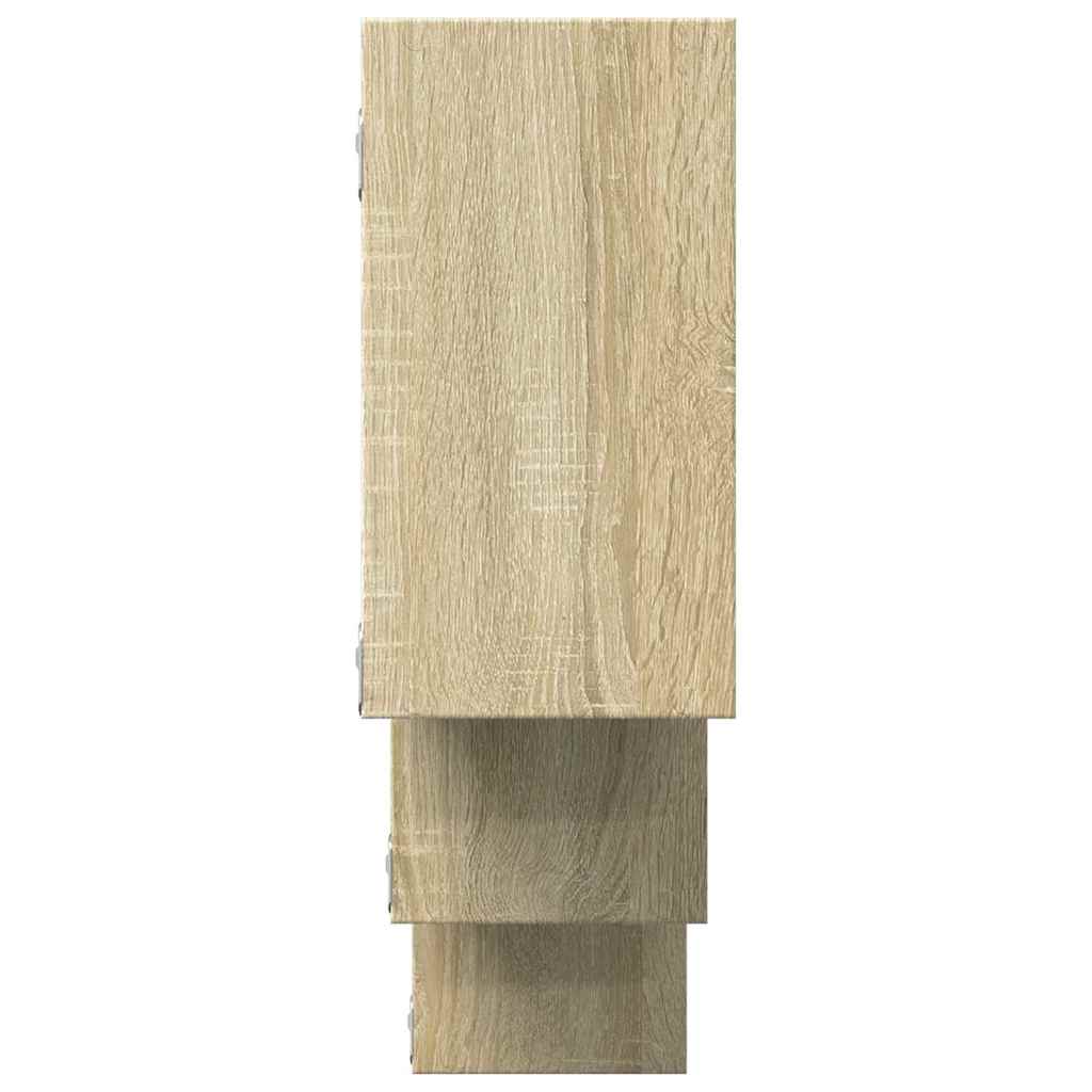 Scaffale a Parete Rovere Sonoma 159x18x66 cm in Truciolato