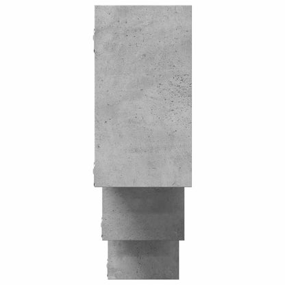 Scaffale a Muro Grigio Cemento 159x18x66 cm in Truciolato | homemem39