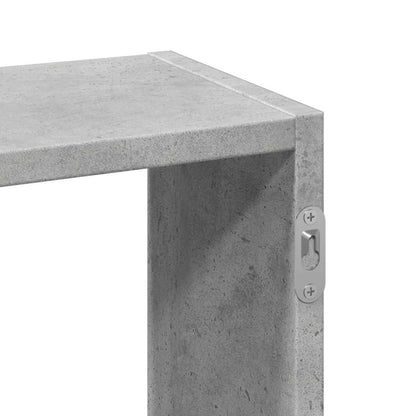 Scaffale a Muro Grigio Cemento 159x18x66 cm in Truciolato | homemem39