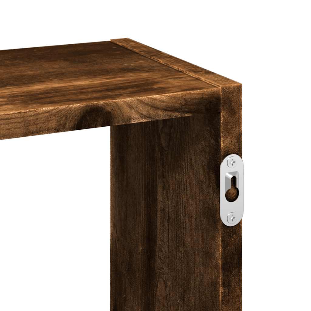 Mensola a Muro Rovere Fumo 159x18x66 cm in Truciolato | homemem39