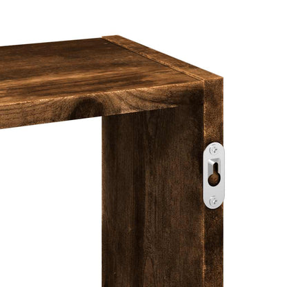 Mensola a Muro Rovere Fumo 159x18x66 cm in Truciolato | homemem39