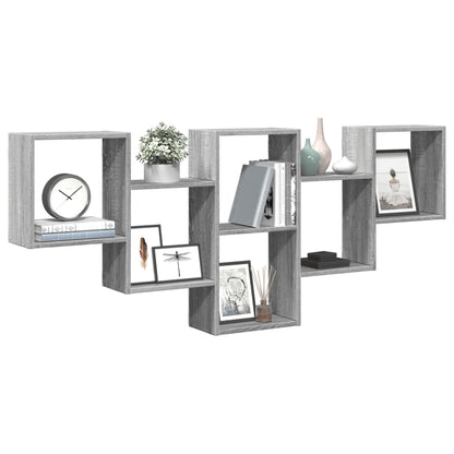 Mensola a Muro Grigio Sonoma 159x18x66 cm in Truciolato | homemem39