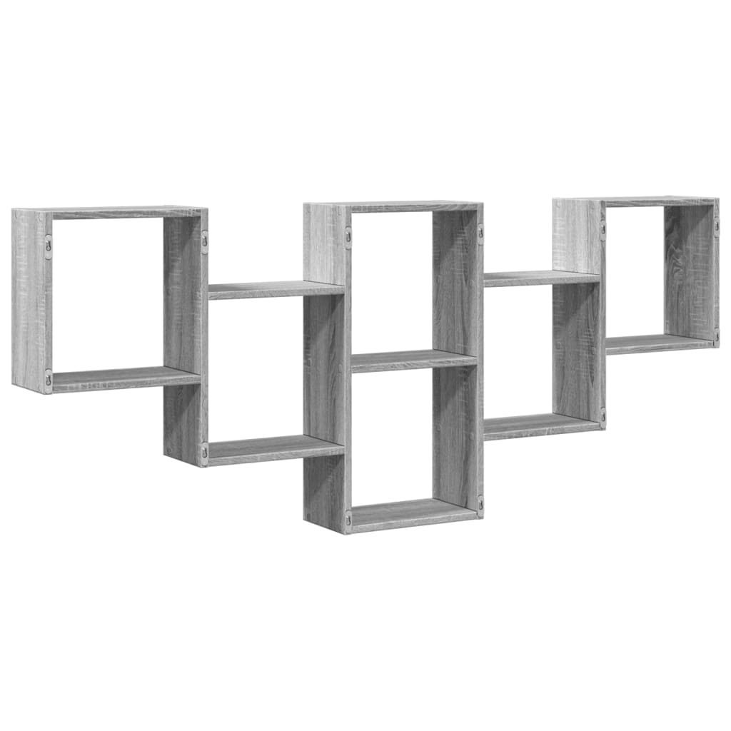Mensola a Muro Grigio Sonoma 159x18x66 cm in Truciolato | homemem39