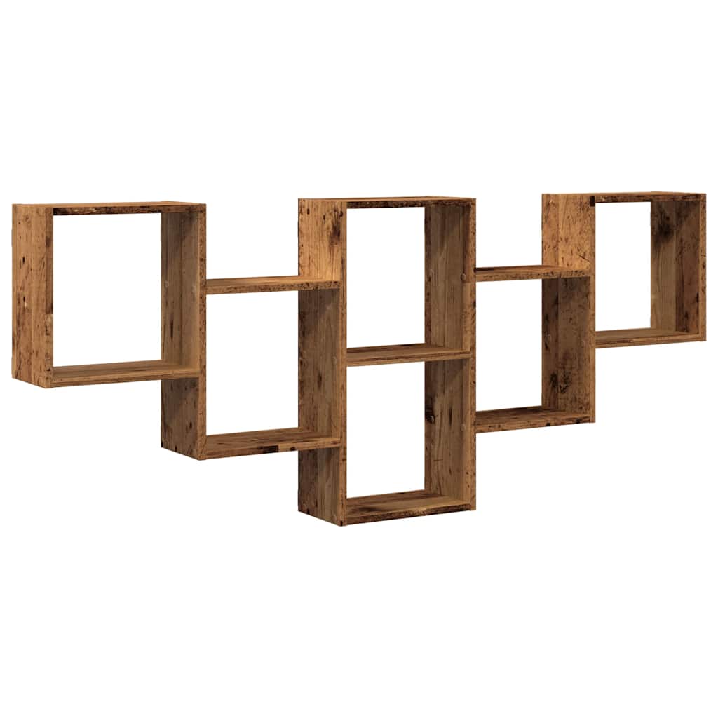 Scaffale a Parete Legno Vecchio 159x18x66 cm in Truciolato | homemem39
