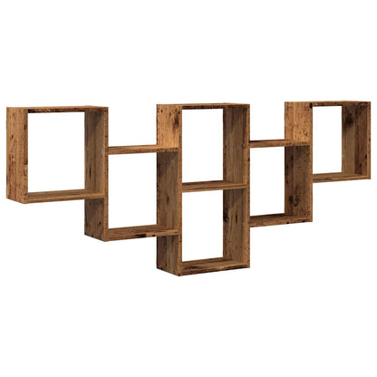 Scaffale a Parete Legno Vecchio 159x18x66 cm in Truciolato | homemem39