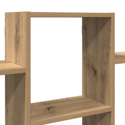 Scaffale a Parete Rovere Artigianale 159x18x66 cm in Truciolato | homemem39