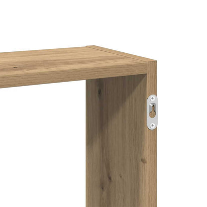 Scaffale a Parete Rovere Artigianale 159x18x66 cm in Truciolato | homemem39