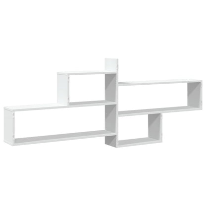 Mensola a Parete Bianca 167,5x18x68 cm in Truciolato | homemem39