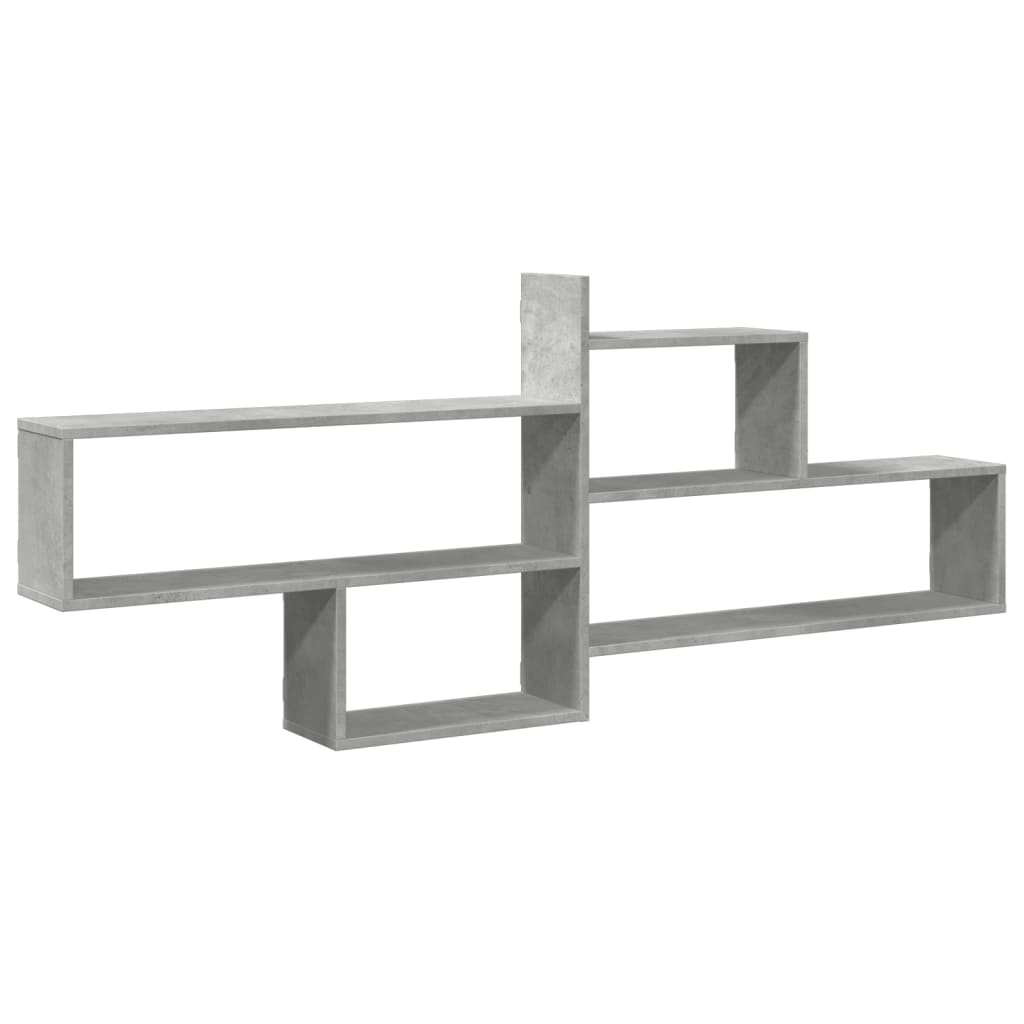 Mensola a Parete Grigio Cemento 167,5x18x68 cm in Truciolato | homemem39