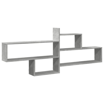Mensola a Parete Grigio Cemento 167,5x18x68 cm in Truciolato | homemem39
