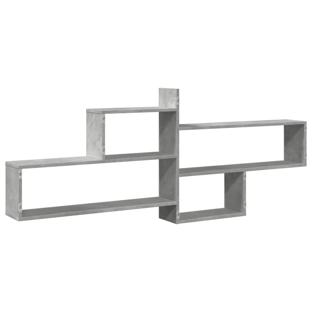 Mensola a Parete Grigio Cemento 167,5x18x68 cm in Truciolato | homemem39