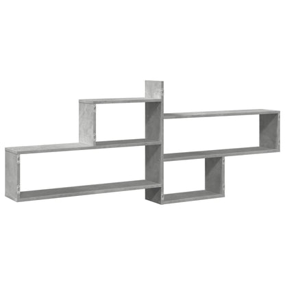Mensola a Parete Grigio Cemento 167,5x18x68 cm in Truciolato | homemem39