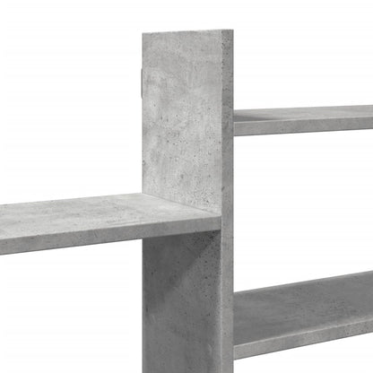 Mensola a Parete Grigio Cemento 167,5x18x68 cm in Truciolato