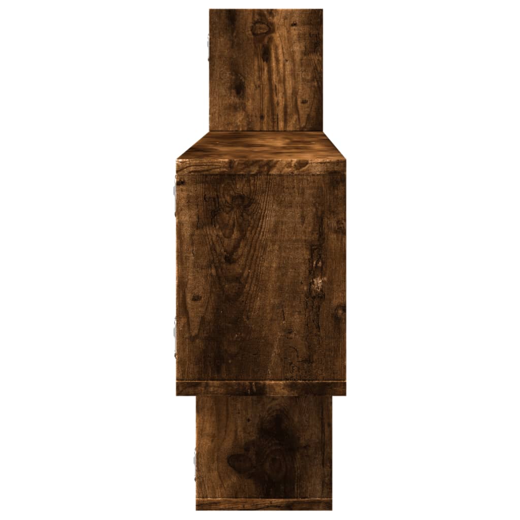 Mensola a Parete Rovere Fumo 167,5x18x68 cm in Truciolato | homemem39