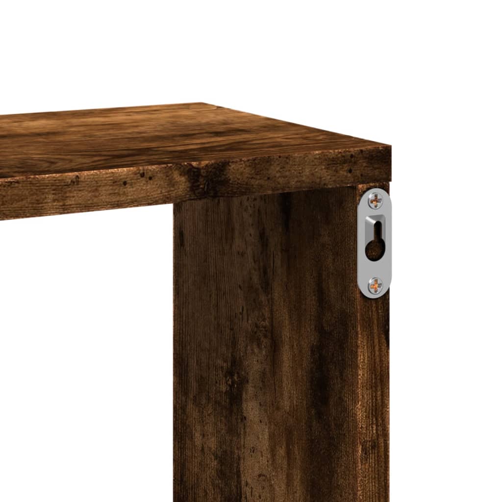 Mensola a Parete Rovere Fumo 167,5x18x68 cm in Truciolato | homemem39