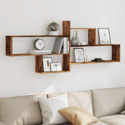 Mensola a Parete Legno Antico 167,5x18x68 cm in Truciolato | homemem39