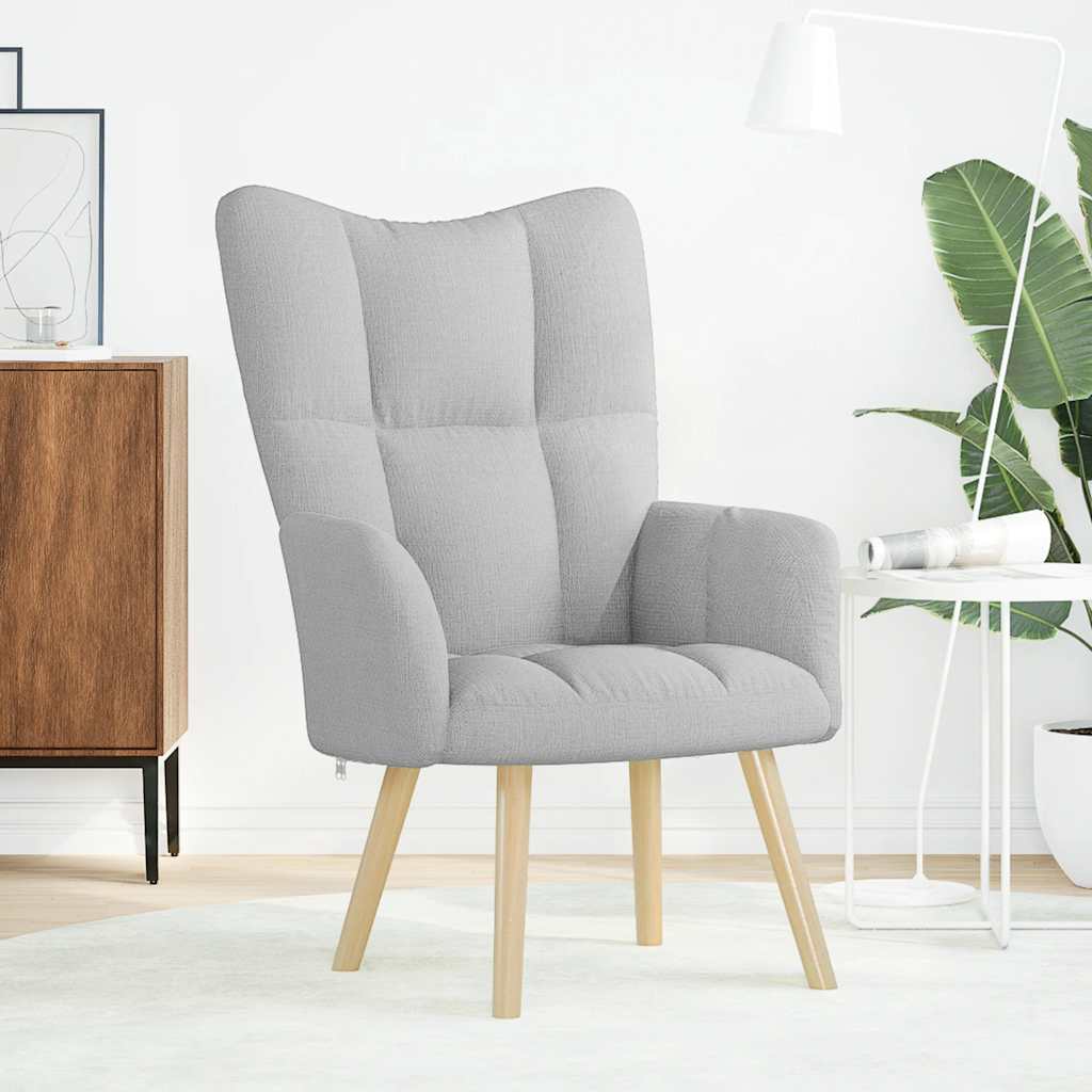 Sedia Relax Grigio Nuvola in Tessuto - homemem39