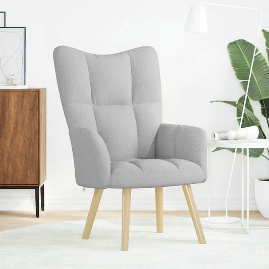 Sedia Relax Grigio Nuvola in Tessuto - homemem39