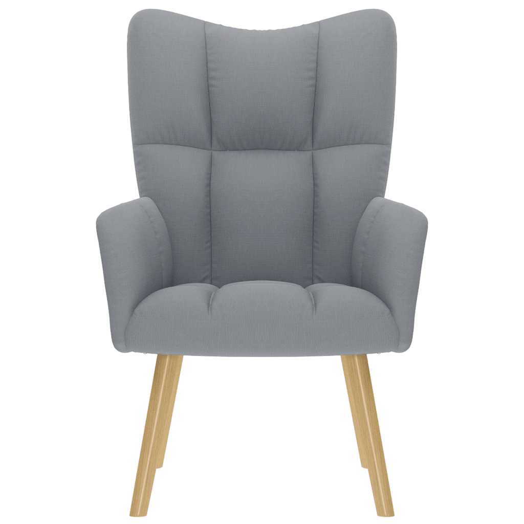 Sedia Relax Grigio Chiaro in Tessuto - homemem39