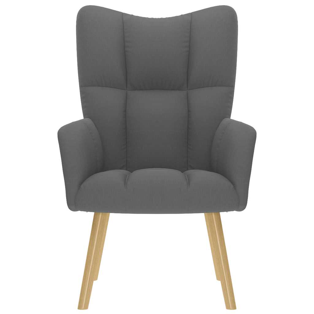 Sedia Relax Grigio Scuro in Tessuto - homemem39