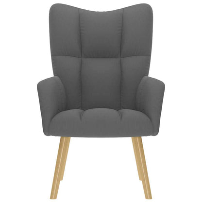 Sedia Relax Grigio Scuro in Tessuto - homemem39