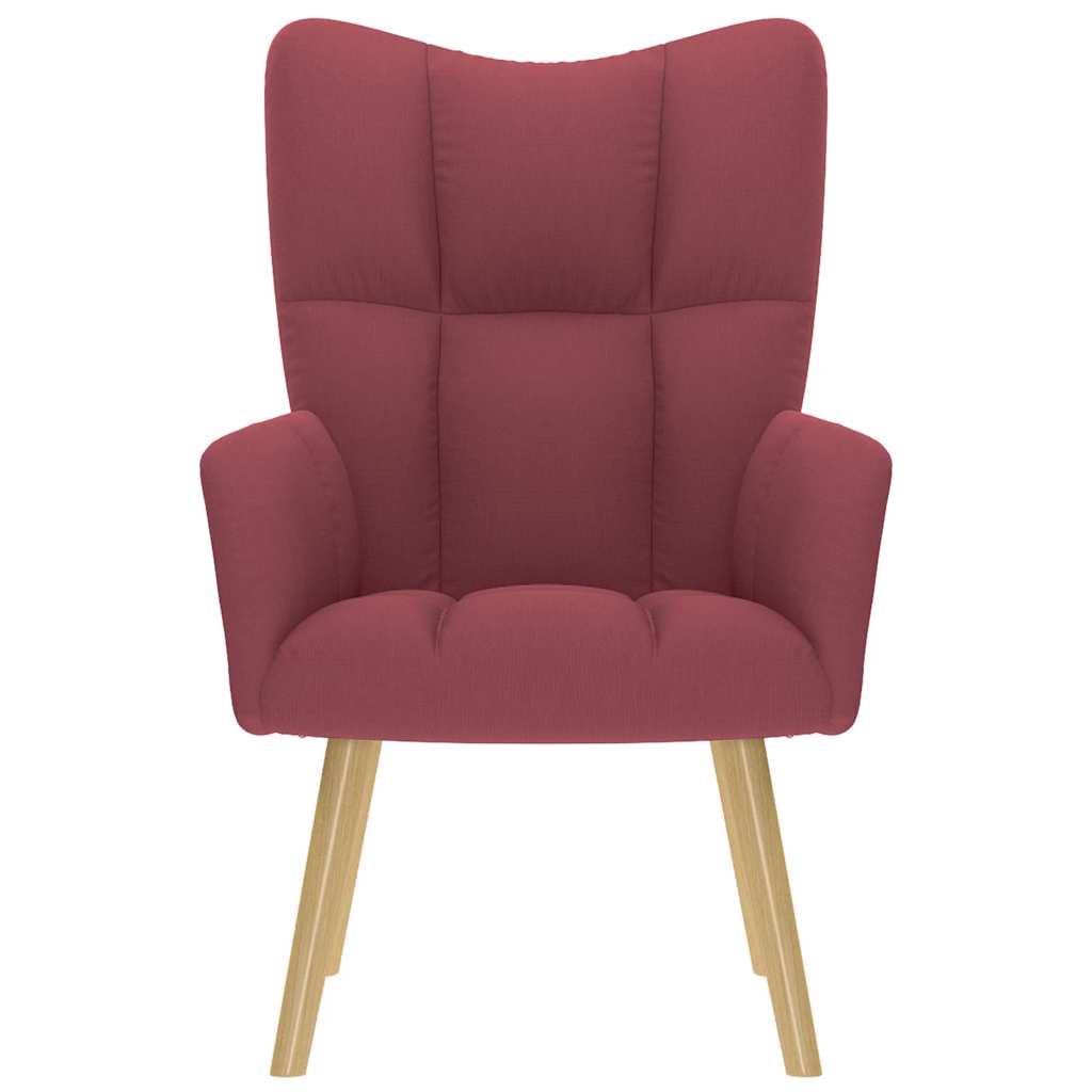 Sedia Relax Rosso Vino in Tessuto - homemem39