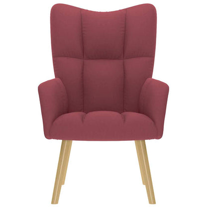 Sedia Relax Rosso Vino in Tessuto - homemem39