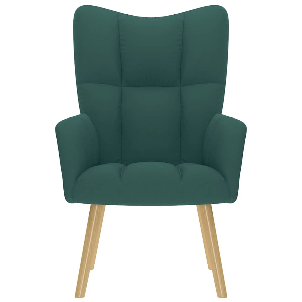 Sedia Relax Verde Scuro in Tessuto - homemem39
