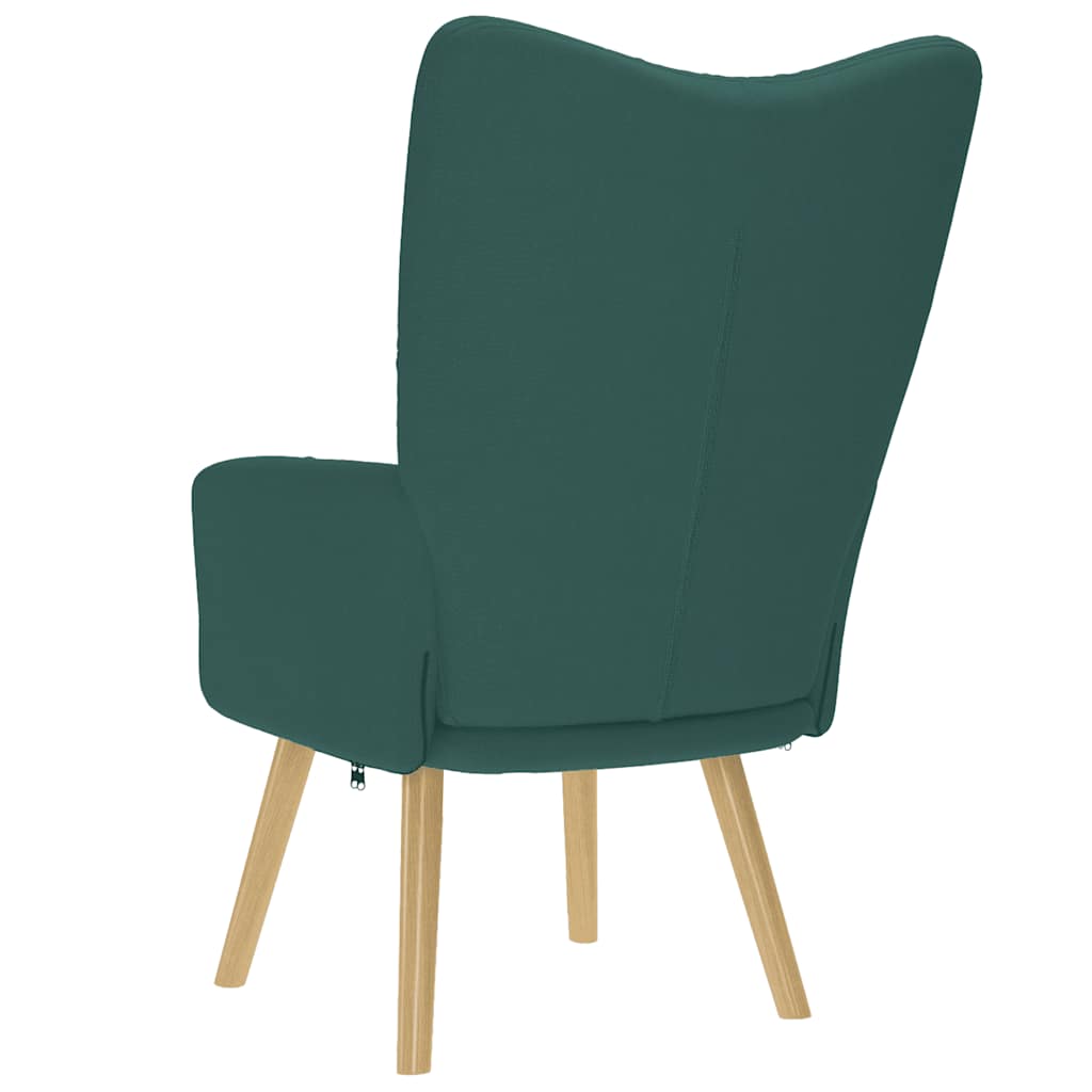 Sedia Relax Verde Scuro in Tessuto - homemem39