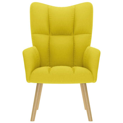 Sedia Relax Giallo Chiaro in Tessuto