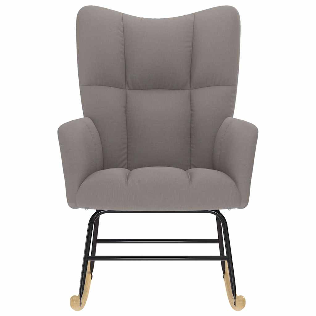 Sedia a Dondolo Tortora in Tessuto