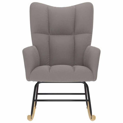 Sedia a Dondolo Tortora in Tessuto