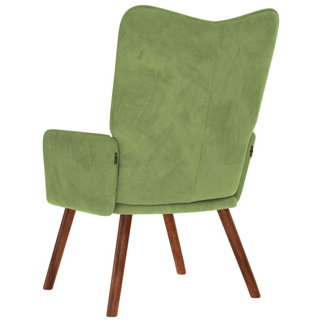 Sedia Relax Verde Chiaro in Velluto | homemem39