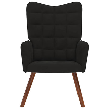 Poltrona Relax Nera in Velluto - homemem39