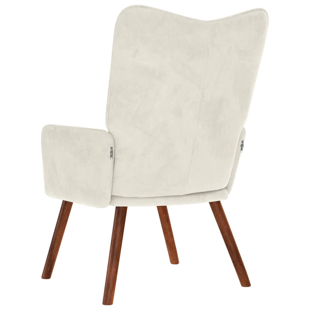 Sedia Relax Crema in Velluto - homemem39