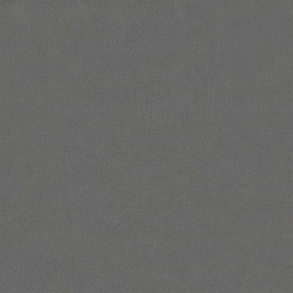 Sedia da Pranzo Grigio Scuro in Velluto