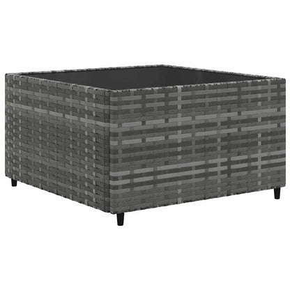 Set Divani da Giardino 8 pz con Cuscini in Polyrattan Grigio | homemem39