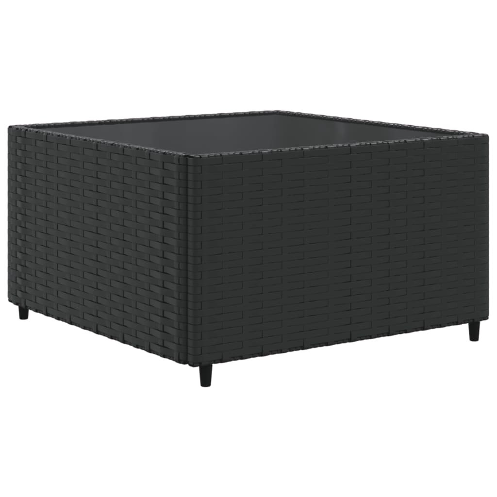 Set Mobili da Giardino con Cuscini 8 pz Nero in Polyrattan | homemem39