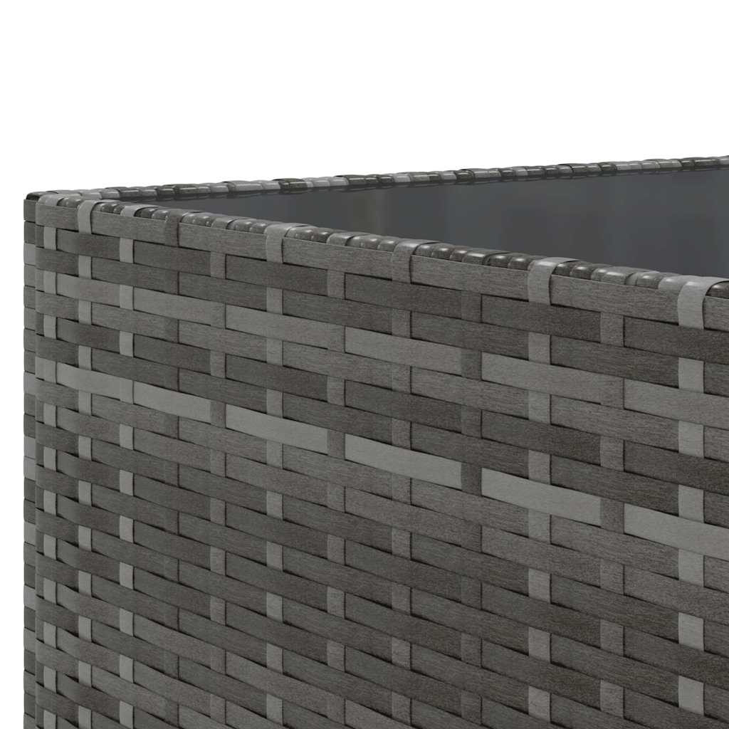 Set Divani da Giardino 5 pz con Cuscini in Polyrattan Grigio - homemem39