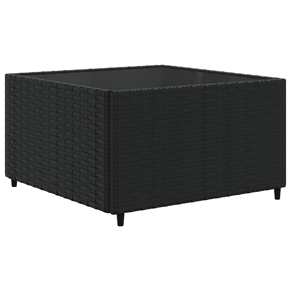 Set Salotto da Giardino con Cuscini 7pz Nero Polyrattan - homemem39